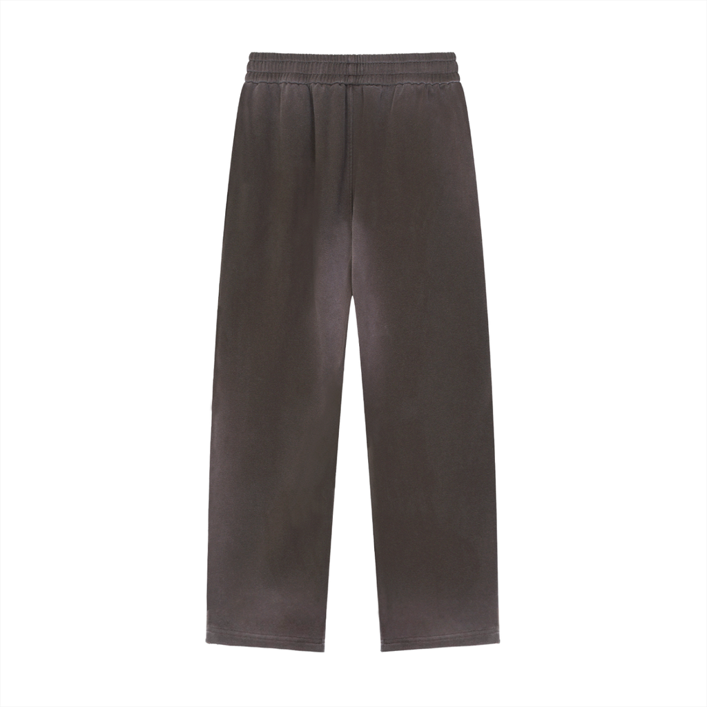 Sun Fade Raw Edge Straight-Leg Sweatpants