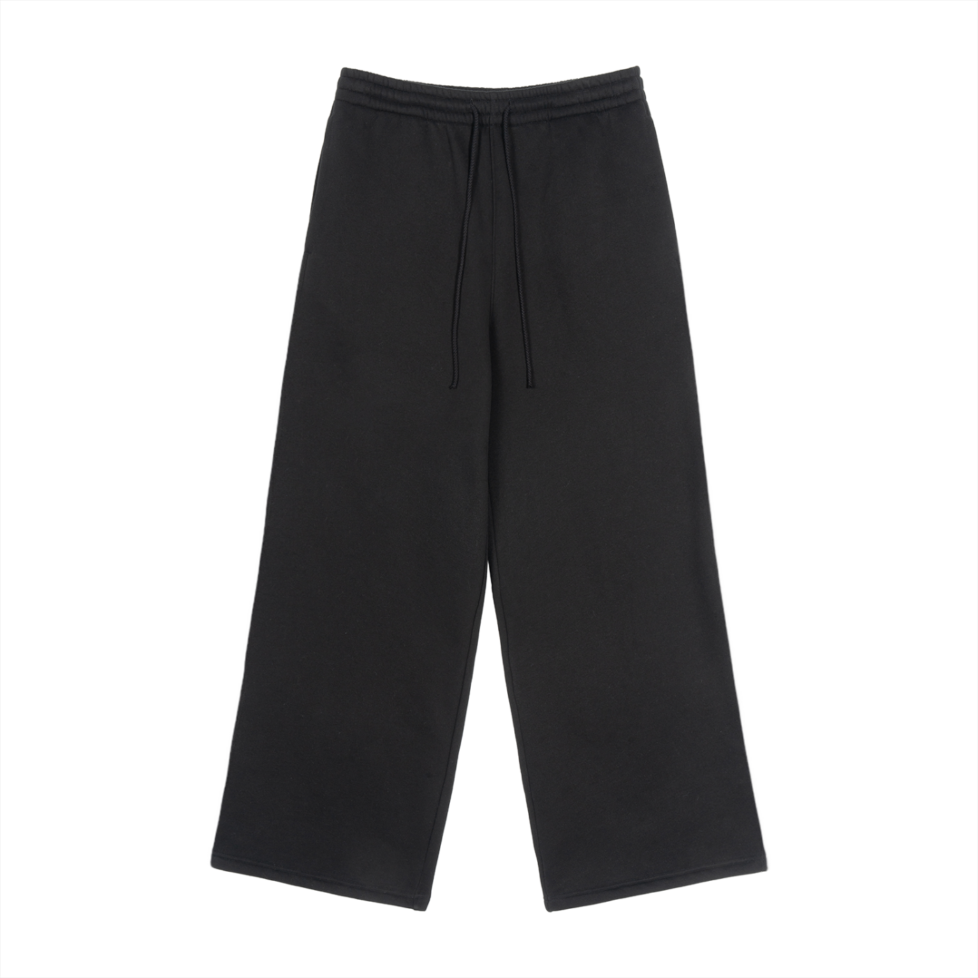 Fleece Drawstring Straight-Leg Sweatpants