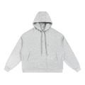 Boxy Button Placket Hoodie