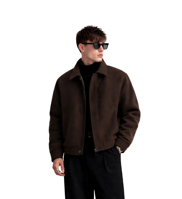JNNO Men's Vintage Corduroy Jacket
