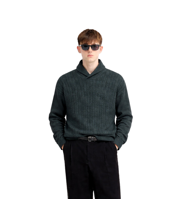 Solid Half-Zip Sweater