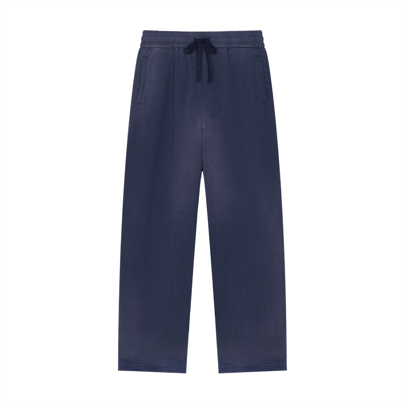 Sun Fade Raw Edge Straight-Leg Sweatpants