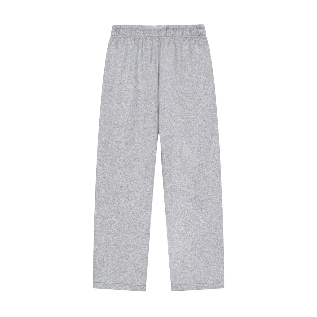 Solid Color Straight-Leg Sweatpants