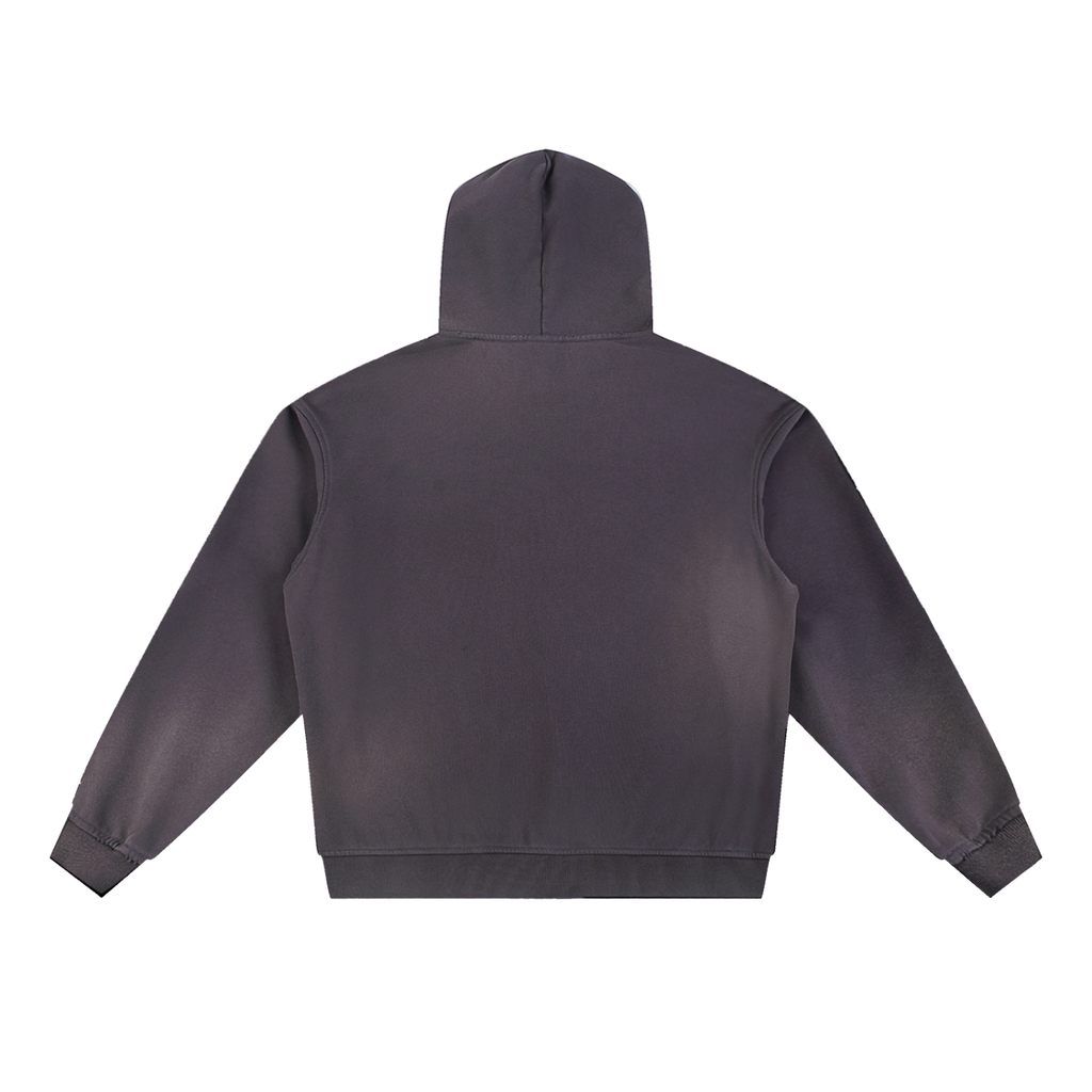 Sun Fade Frayed Fleece Hoodie